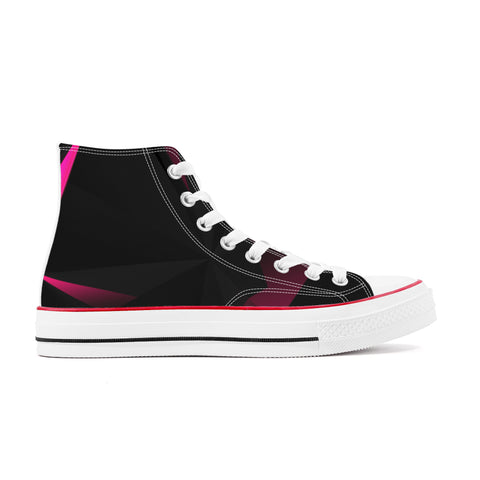 DESKA High Top Shoes Black Pink Glints