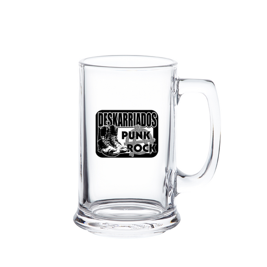 Deskarriados Punk Rock Beer Glass 13 oz