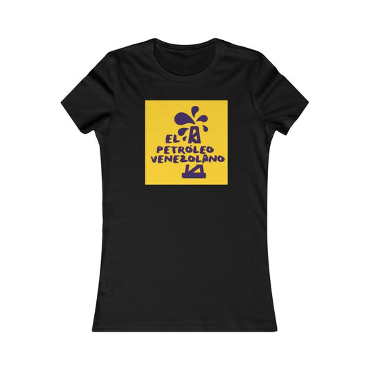 Camiseta Mujer El Petróleo Venezolano Mustard