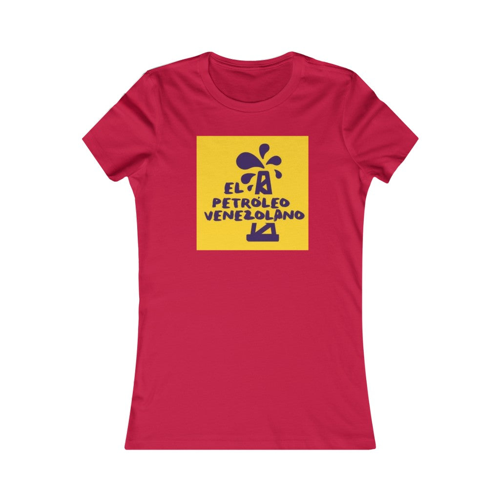 Camiseta Mujer El Petróleo Venezolano Mustard