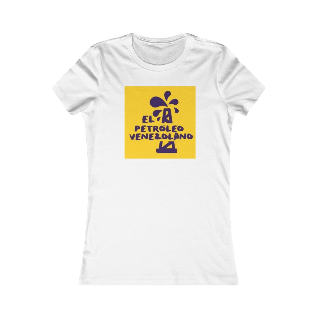 Camiseta Mujer El Petróleo Venezolano Mustard