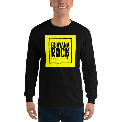 Guayana Rock  Podcast Yellow Men’s Long Sleeve Shirt