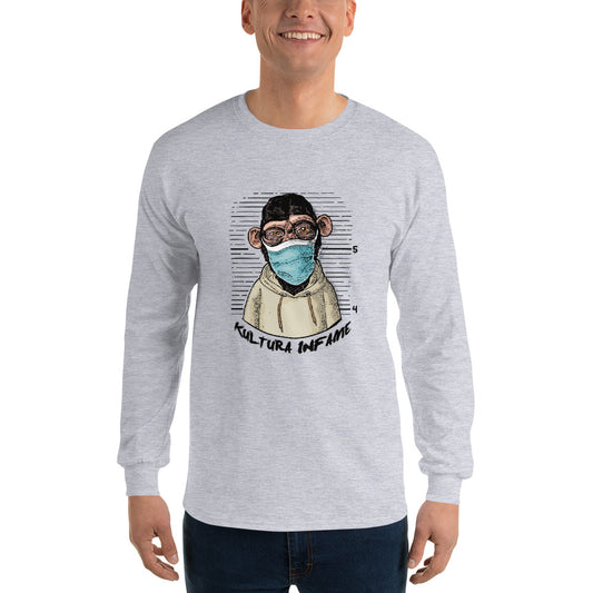 Kultura Infame Monkey Mask Men’s Long Sleeve Shirt