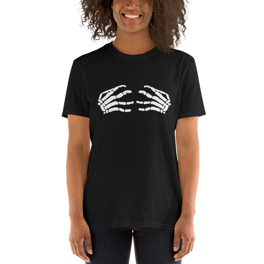 Camiseta Punk Mujer Manos de Calavera