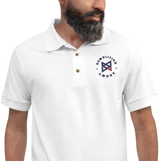 Demolition Amore Embroidered Polo Shirt