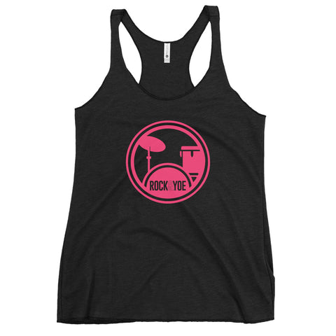 Camiseta deportiva para mujer Rock & Yoe Black Pink