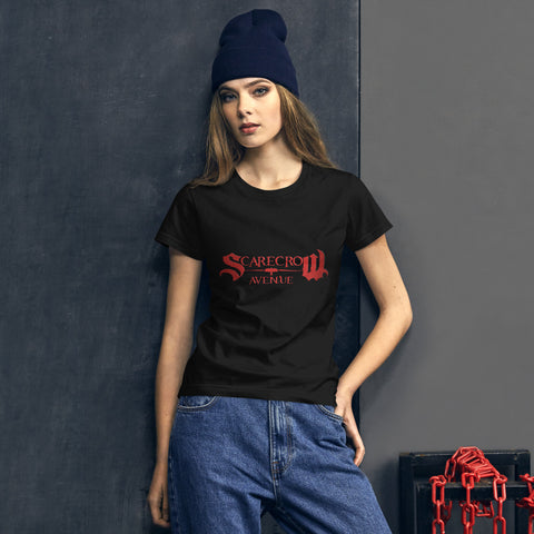 Camiseta de manga corta para mujer Scarecrow Avenue Black