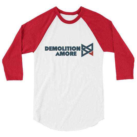 Demolition Amore Classic Baseball sleeve raglan shirt red