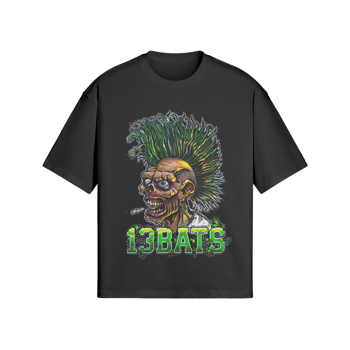 13 Bats Punk Oversized T-Shirt