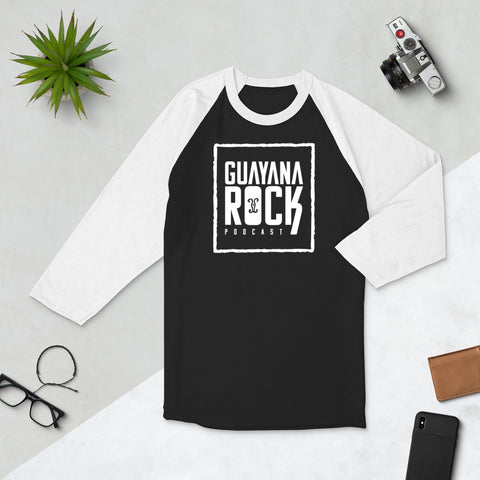 Guayana Rock Podcast 3/4 sleeve raglan shirt