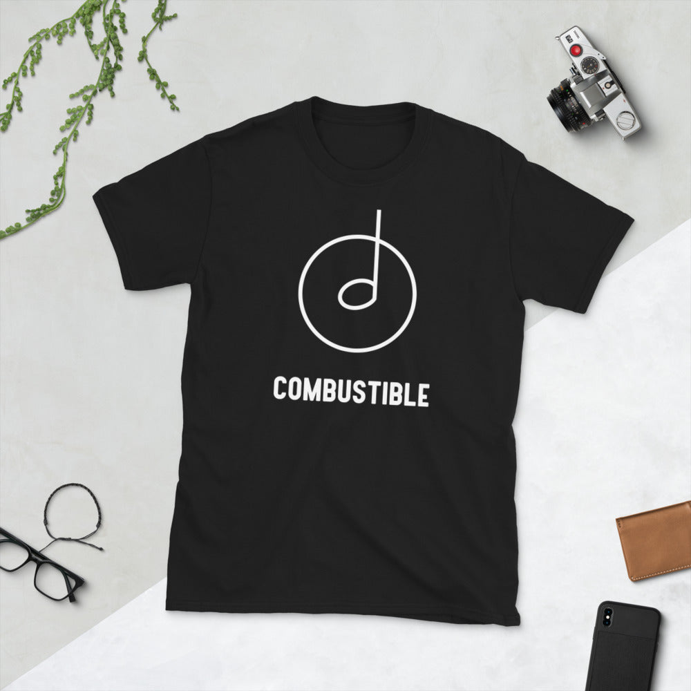 Combustible Black Unisex Short-Sleeve T-Shirt