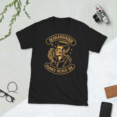 Deskarriados Punks Never Die T-Shirt Gold