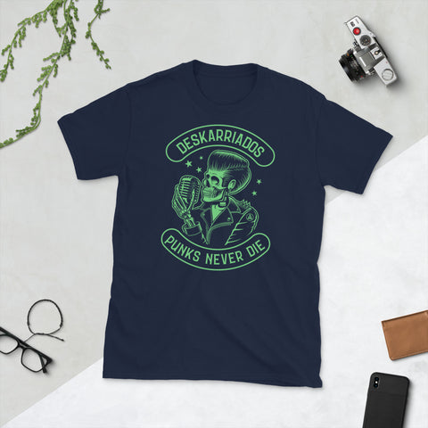Deskarriados Punks Never Die T-Shirt Green Light