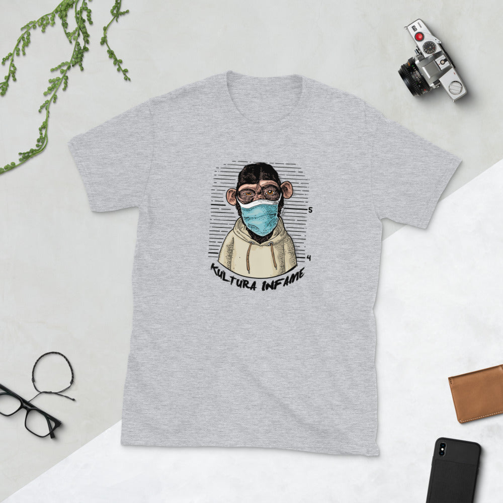 Kultura Infame Monkey Mask Short-Sleeve Unisex T-Shirt