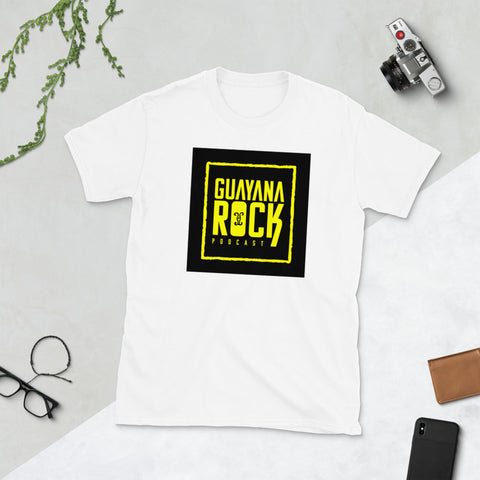 Guayana Rock Podcast Unisex T-Shirt Black & White