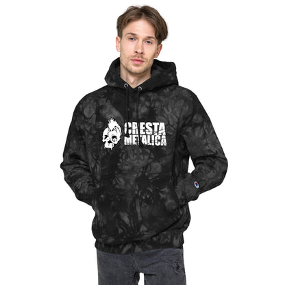 Cresta Metalica Unisex Champion tie-dye hoodie