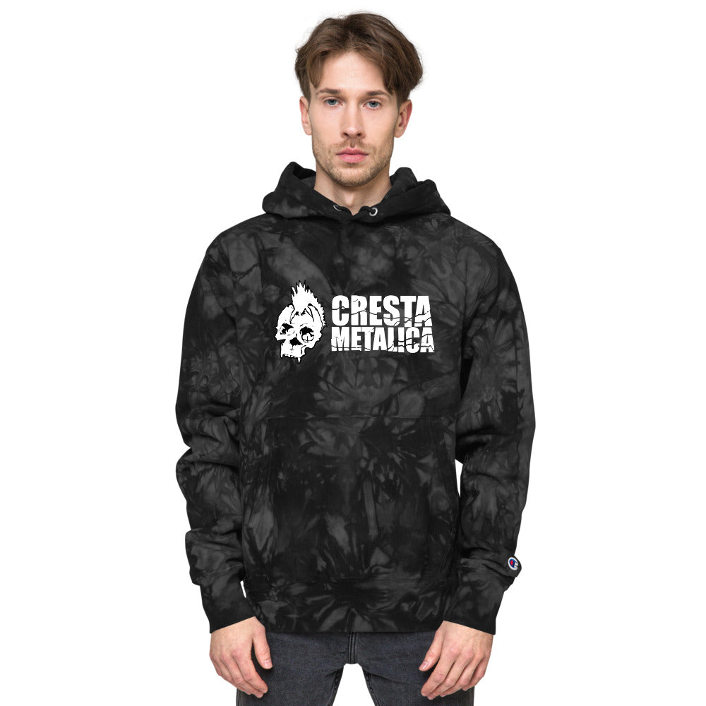 Cresta Metalica Unisex Champion tie-dye hoodie