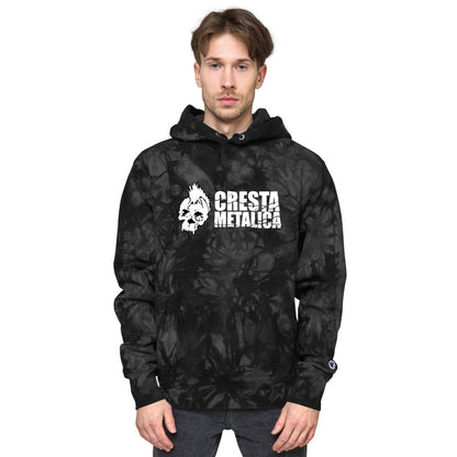 Cresta Metalica Unisex Champion tie-dye hoodie