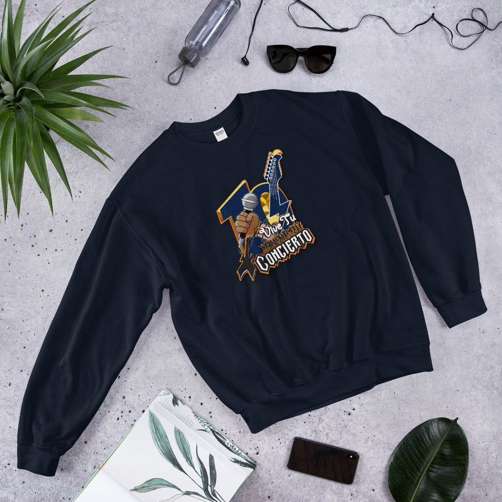 Vive Tu Concierto 10 Years Navy Unisex Sweatshirt