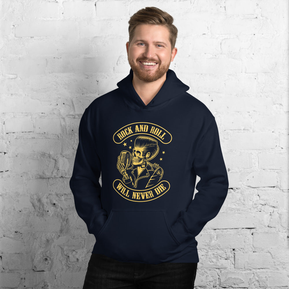 DESKA Rock Never Die Navy Hoodie