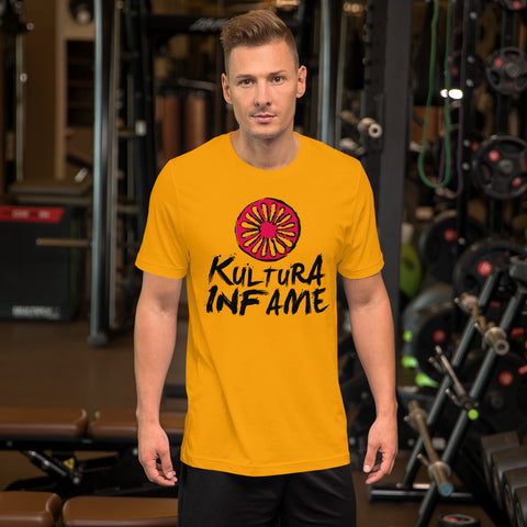 Kultura Infame Gold Short-Sleeve Unisex T-Shirt
