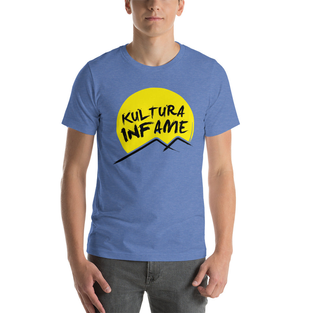 Kultura Infame Logo Blue Short-Sleeve Unisex T-Shirt