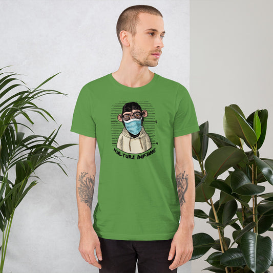 Kultura Infame Monkey Mask Leaf Short-Sleeve Unisex T-Shirt