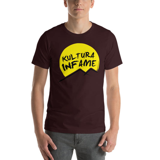 Kultura Infame Oxblood Black Short-Sleeve Unisex T-Shirt