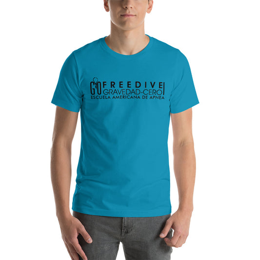 Freedive G0 EA De Apnea Back Logo T-Shirt Aqua