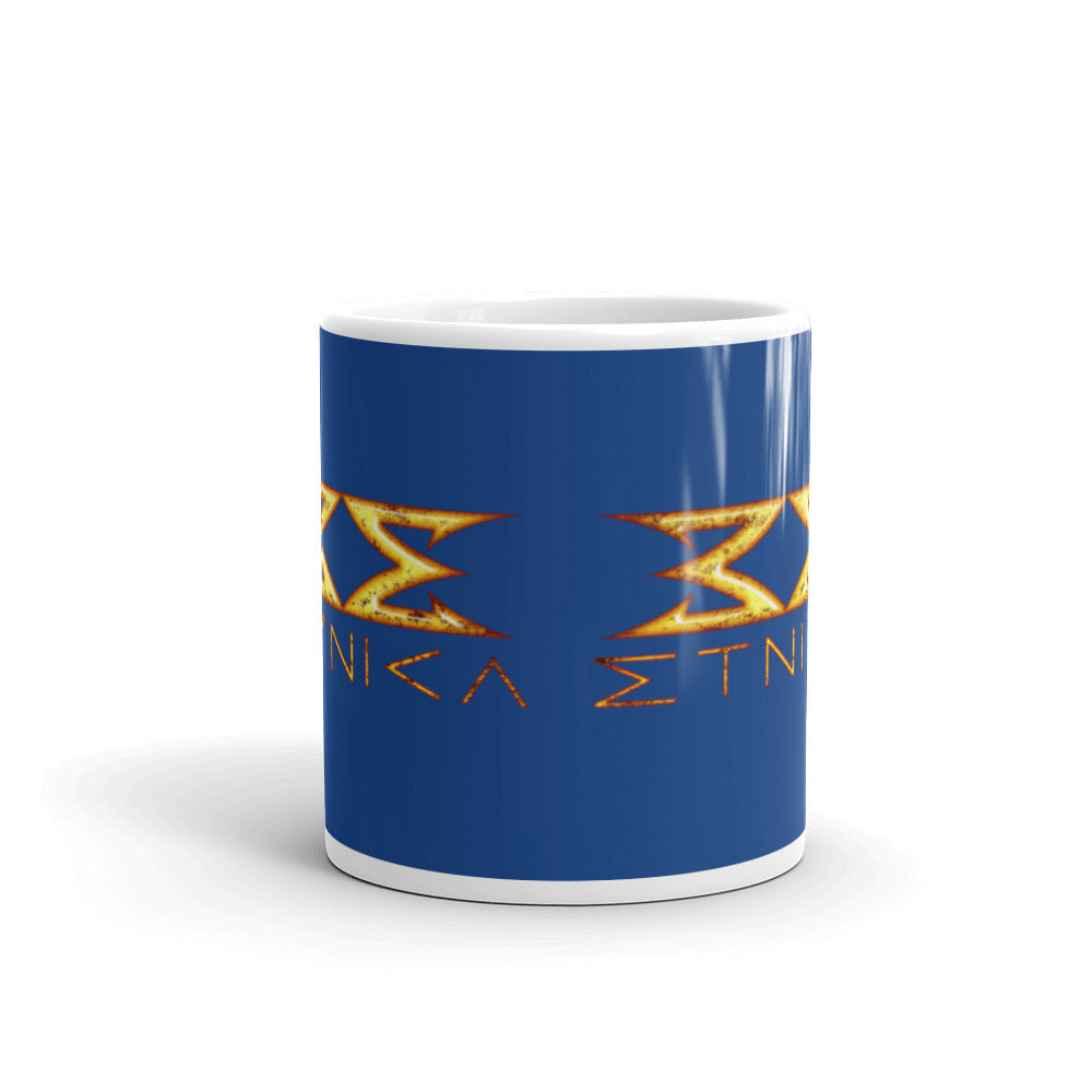 Etnica Navy glossy mug