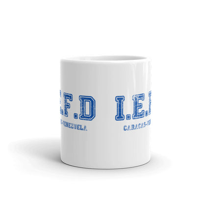 Taza blanca brillante IEFD