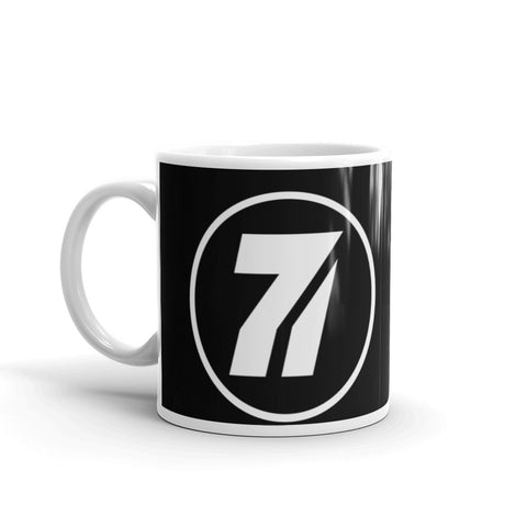 Séptimo Invitado Black 7 glossy mug