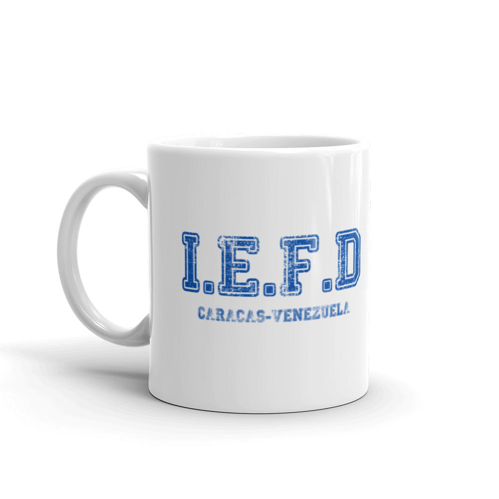 Taza blanca brillante IEFD