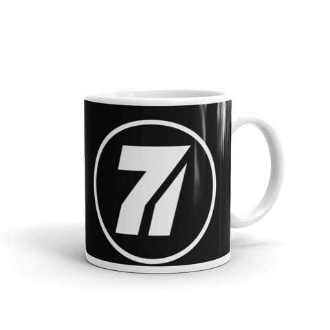 Séptimo Invitado Black 7 glossy mug