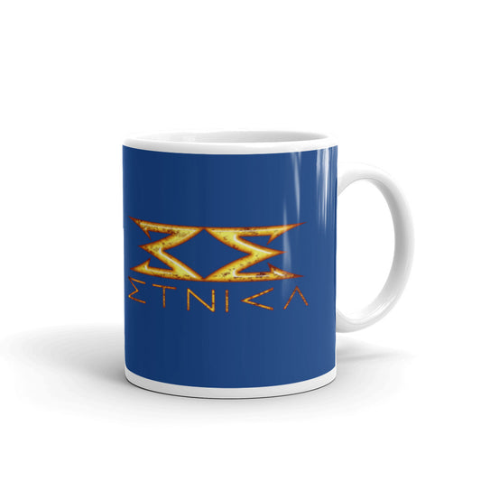 Etnica Navy glossy mug