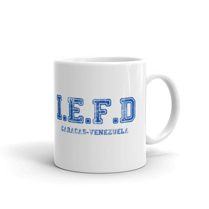 Taza blanca brillante IEFD