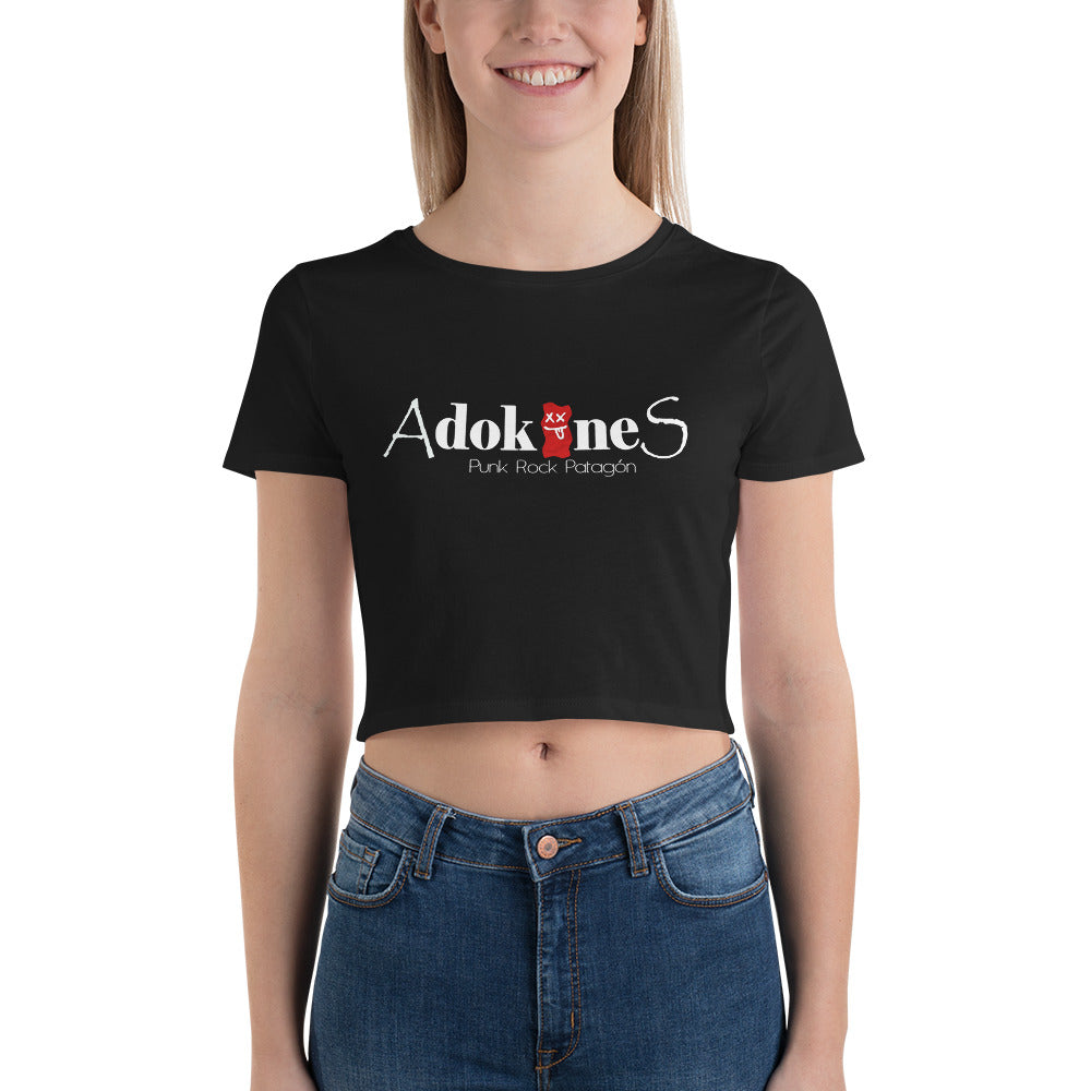 Adokines Black Women’s Crop Tee