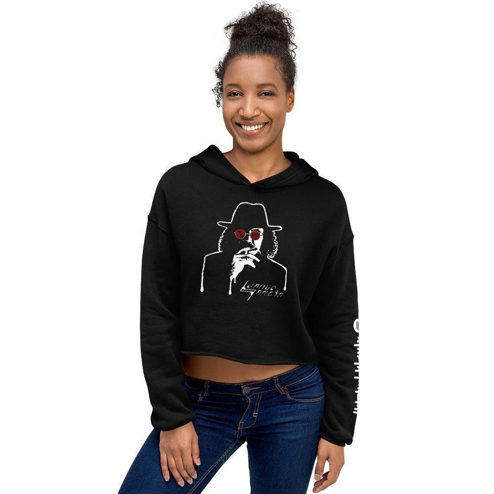 Luango Garcia Black Crop Hoodie