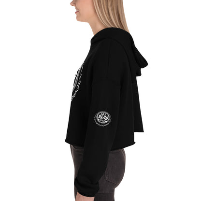 Los Dead Black Crop Hoodie