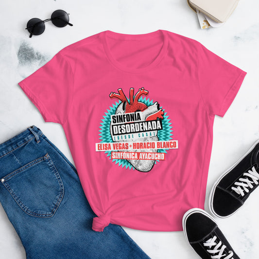 Camiseta Mujer Sinfonía Desordenada Hot Pink