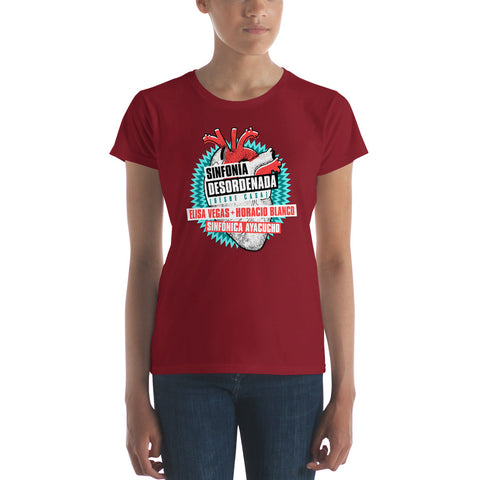 Camiseta Mujer Sinfonía Desordenada Independece Red