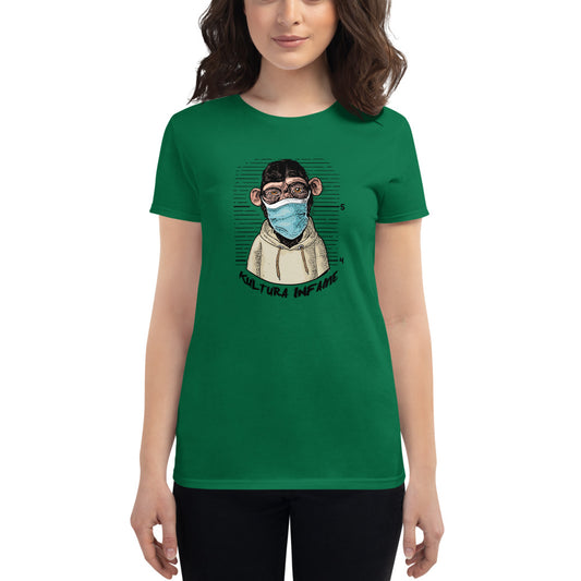 Kultura Infame Monkey Mask Women's short sleeve t-shirt